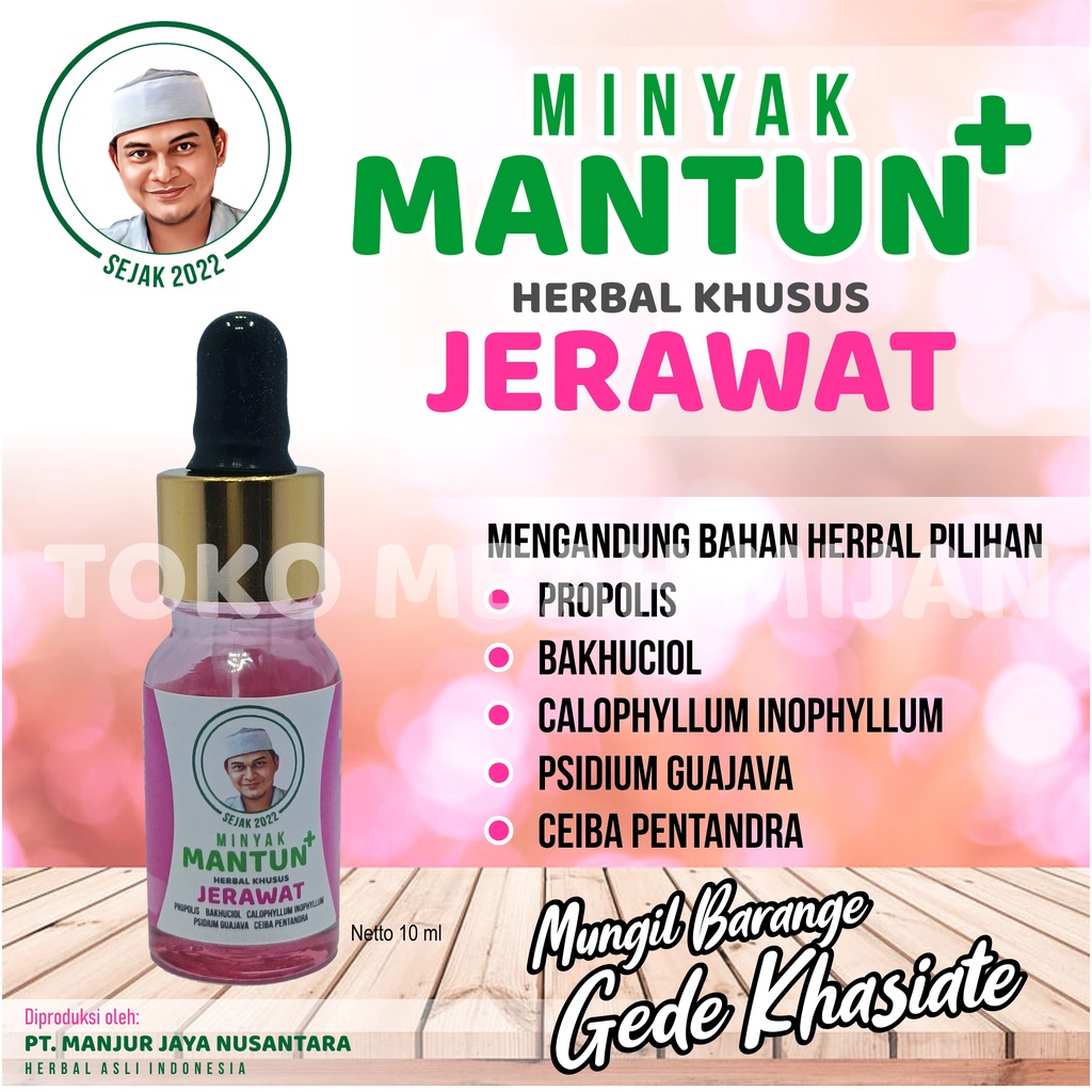 Mantun Pink Herbal Jerawat Batu