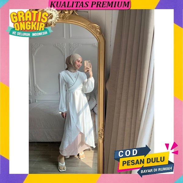 Gamis Jumbo Premium Dress Muslimah Terbaru Gamis Panjang Cewek Kekinian Gamis Busui Meymona Gamis Ce