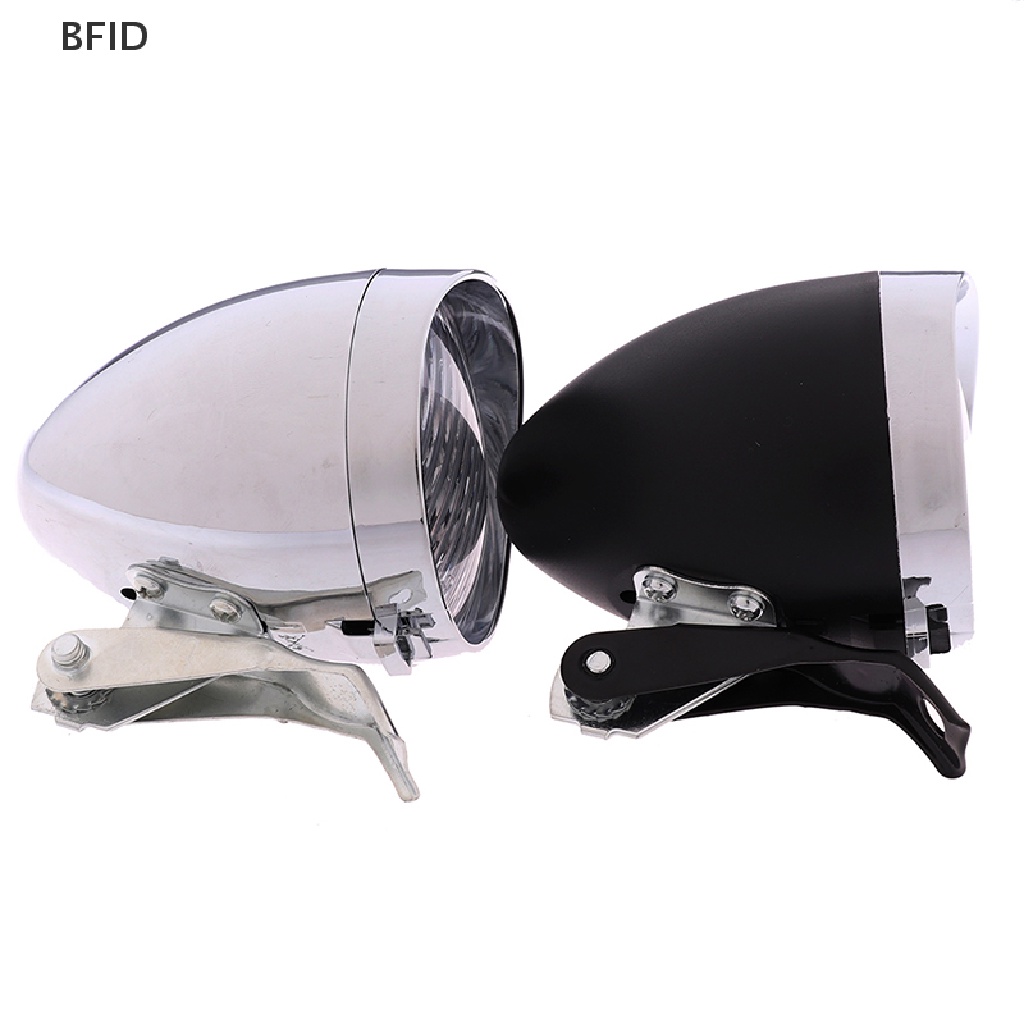 [BFID] 3led Retro Sepeda Bike Front Light Headlight Lampu Senter Vintage [ID]