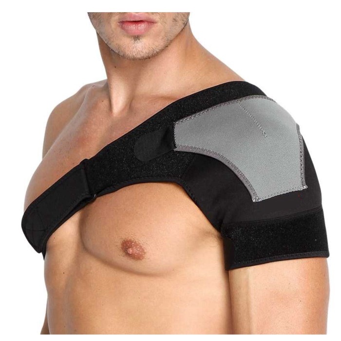 Penyangga Bahu Cedera Kanan Deker Pelindung Bahu Bahu Voli Futsal - Model A Kiri