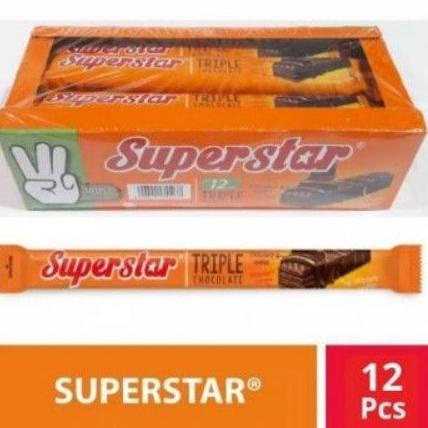 

[COD] JL83JL83 Super Star Wafer Triple Chocolate 18 gr isi 12 pcs ➲Grosir