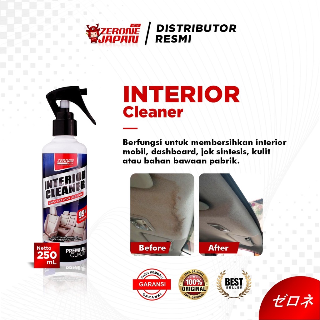 Pembersih Interior Mobil / Zerone Interior Cleaner Pembersih Serbaguna 250ml