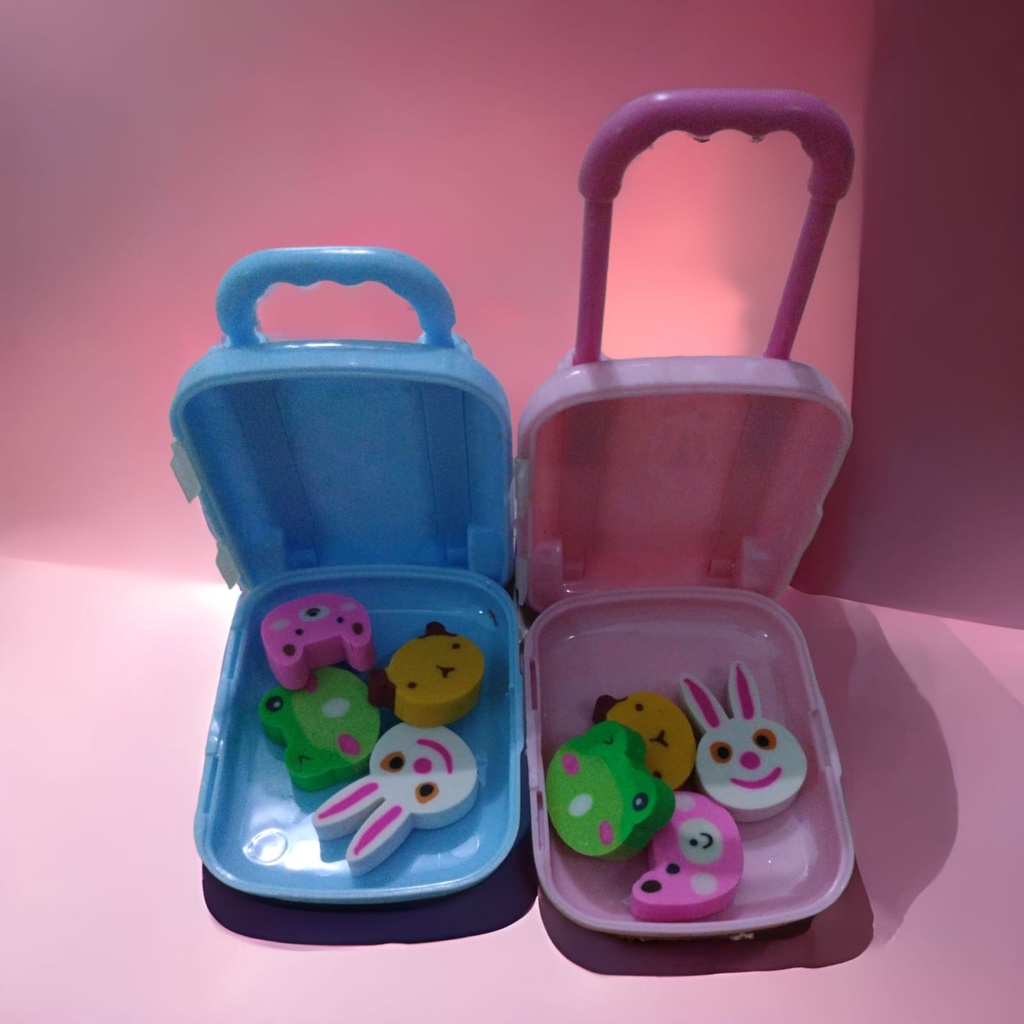 

Mainan Koper Koperan Mini Aksesoris Isi Penghapus / Penghapus