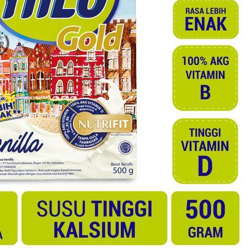 

➽ Hilo Gold Vanilla 500 gram - Susu Tinggi Kalsium Rendah Lemak ☄