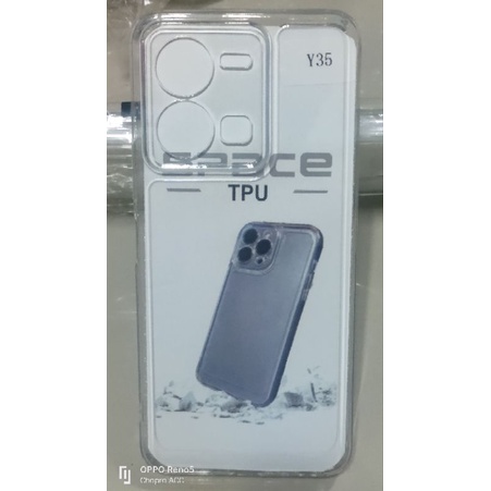 Softcase case slikon kondom bening type Hp Vivo y35 clear bag SPACE TPU pelindung camera kamera