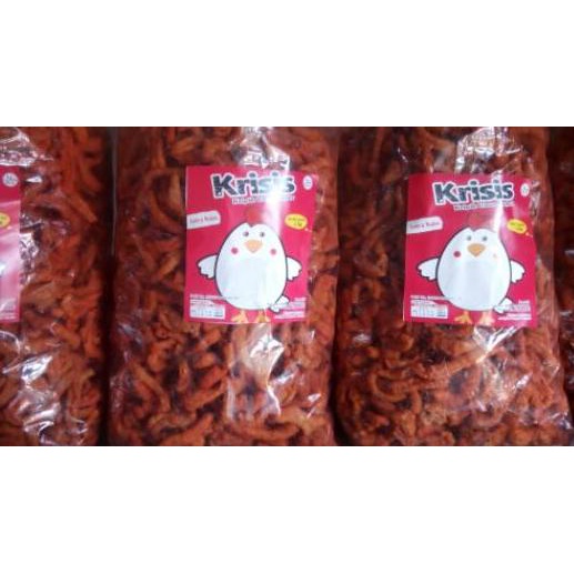 

Termurah [TD4] Kripik Usus Ayam SUPER KRISIS 2 Kg Rasa Balado, Extra PEDAS .Harga keripik Usus ayam goreng murah.