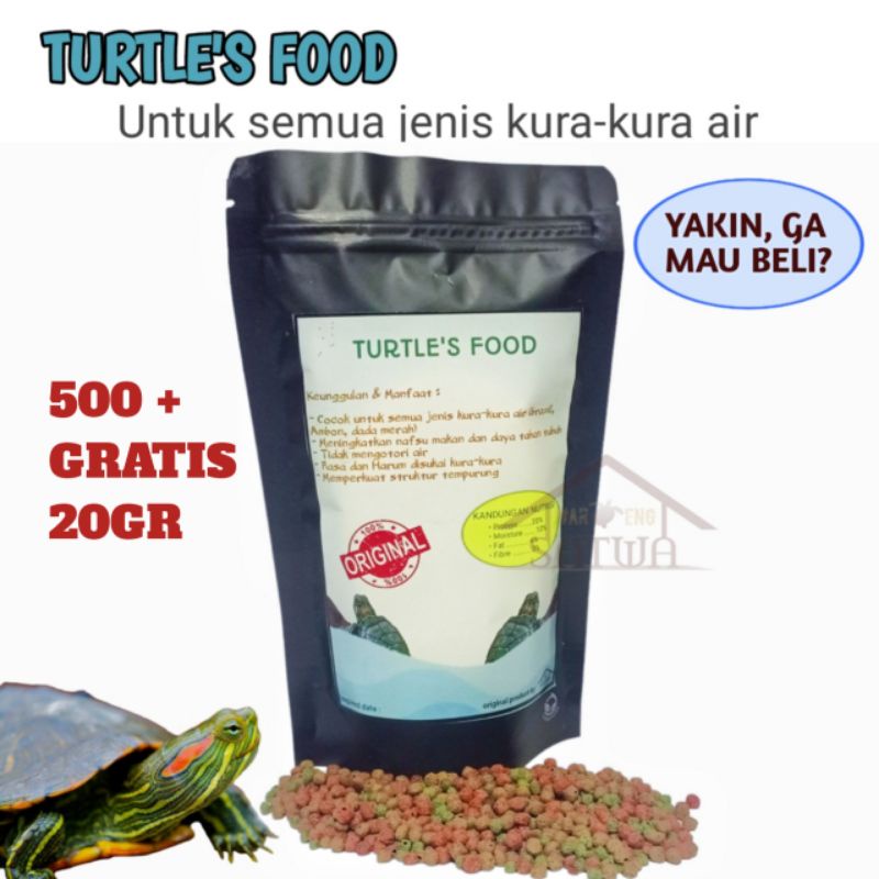 [BELI 3 GRATIS 1] 500GR PELET MAKANAN KURA KURA AIR BRAZIL PAKAN KURA HIJAU BRASIL RES CST AMBON DAMER DADA MERAH PIPUT RAZOR LABI LABI MONBI PELLETS TURTLES FOOD TERMURAH DIJAMIN LAHAP NO MEIZU HOKKY MORNING SUN