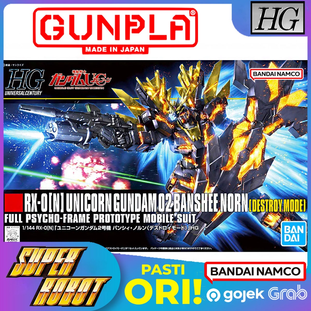 BANDAI HG RX-0[N] Unicorn Gundam 02 Banshee Norn [Destroy Mode] - HGUC