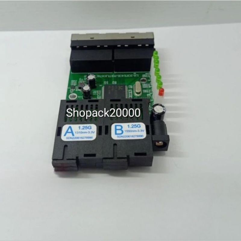 2 Port FO 4 Port LAN Gigabit PCBA / Board Only