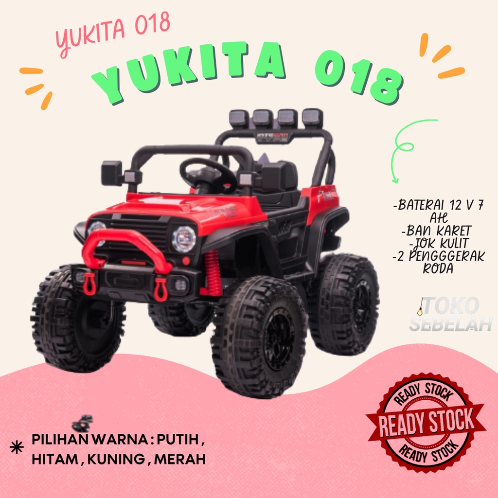 MAINAN ANAK MOBIL AKI YUKITA 018 - Merah