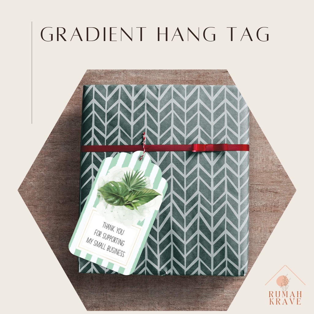 

RUMAH KRAVE - Gradient Thankyou Hangtag 50pcs Olshop Small Business