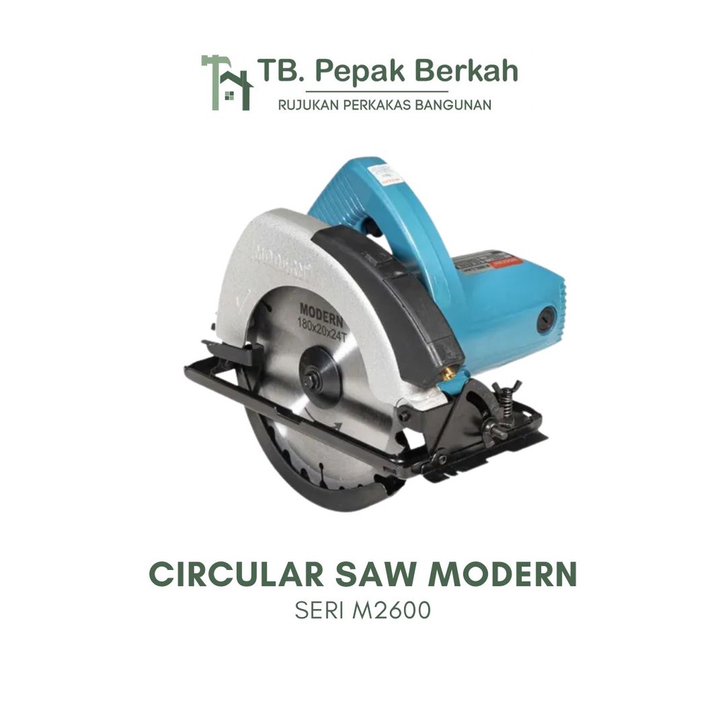 Modern M2600L Mesin Potong Kayu 7" Modern