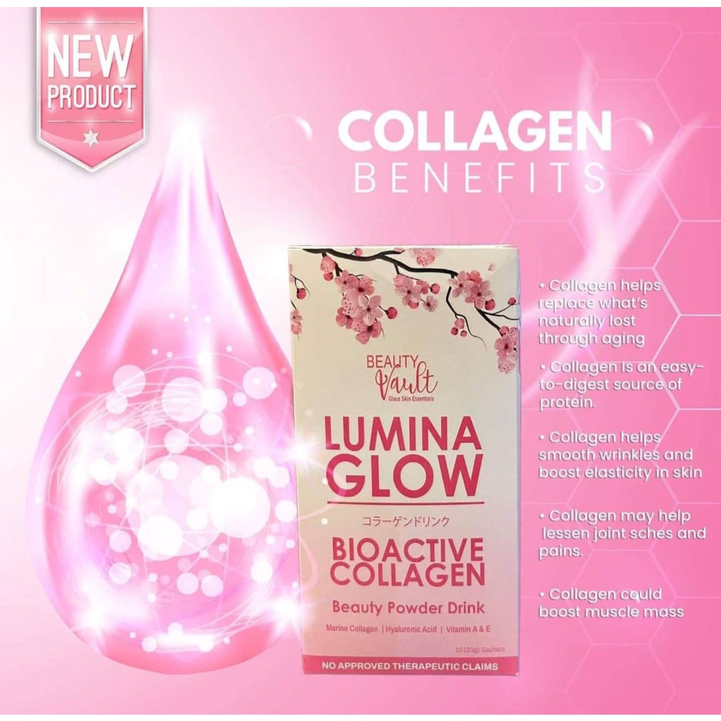 LUMINA GLOW | COLLAGEN DRINK | BEAUTY POWDER DRINK | COLLAGEN DRINK WITH GULA STEVIA