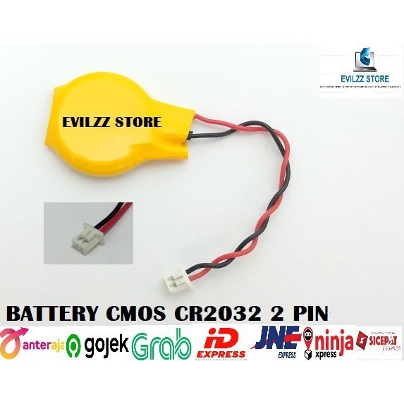 Batrei Baterai Battery Batre Bios Cmos Acer Asus Lenovo Cr2032 2032 2 Kabel