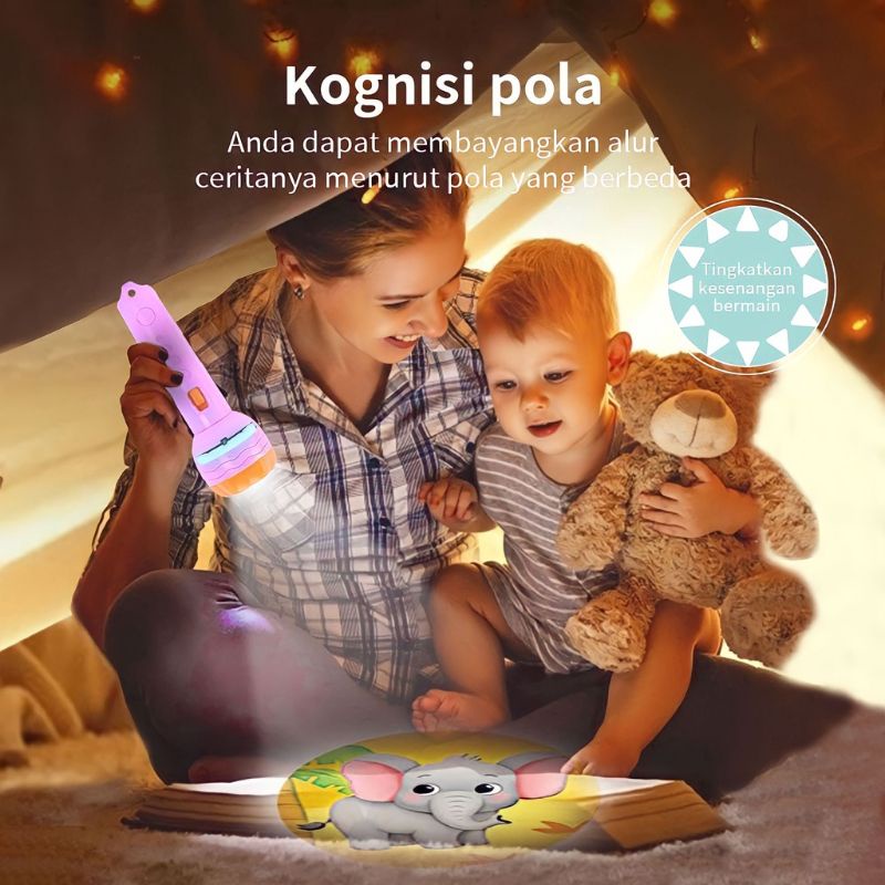 Mainan Anak Senter Proyektor / Flashlight Projector