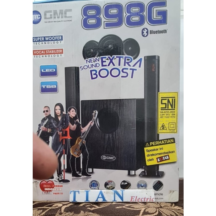 GMC 898G Soundbar Multimedia Speaker Bluetooth ORIGINAL.
