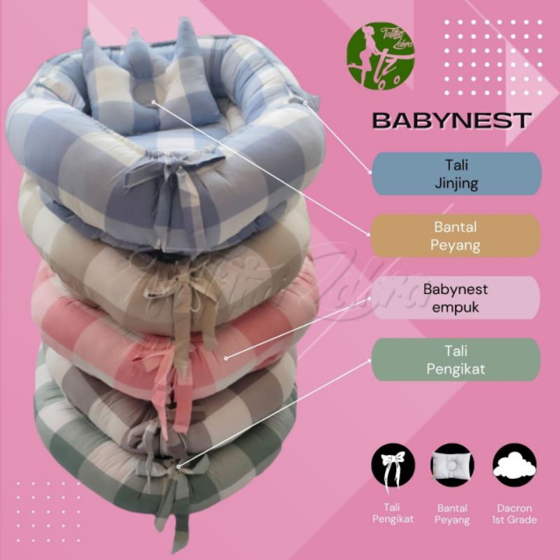 READY STOCK BABY NEST polos premium kasur bayi KADO LAHIRAN MURAH TERBAIK
