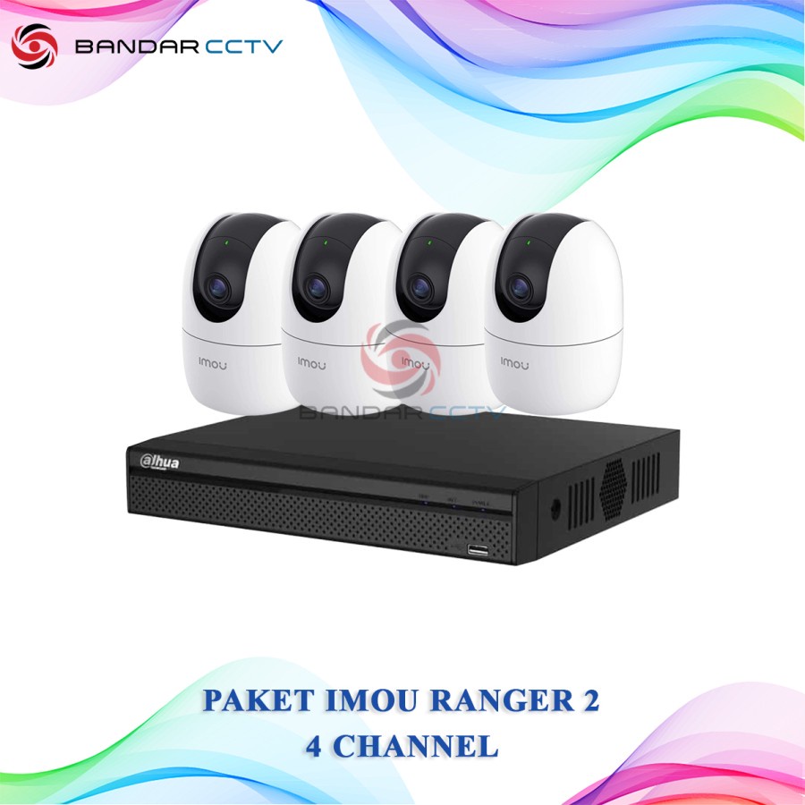 Paket Imou Ranger 2 2MP 4 Channel NVR Dahua