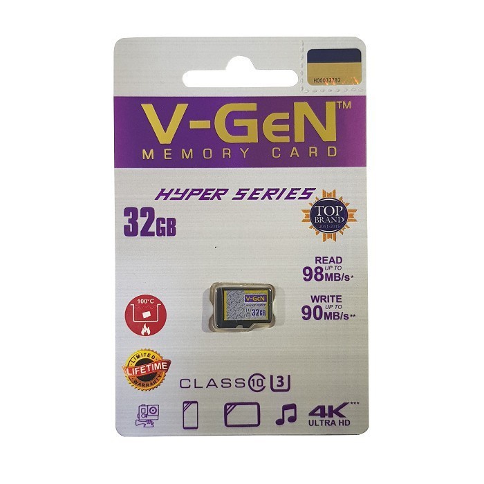 V-Gen Memory Micro SD V Gen Transflash Hyper 32GB Non Adaptor VGEN