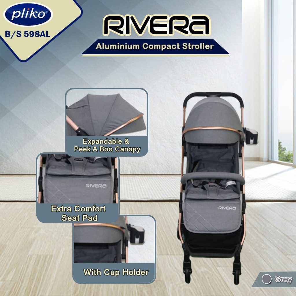 Stroller Pliko Aluminium Rivera 598AL