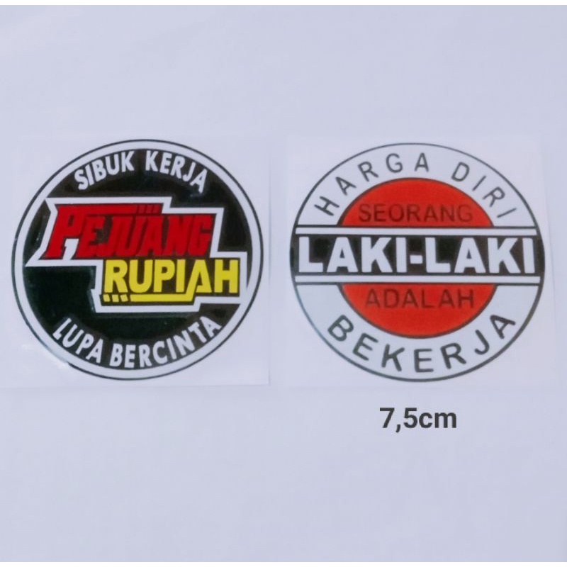 stiker sticker pejuang rupiah cutting sticker motor