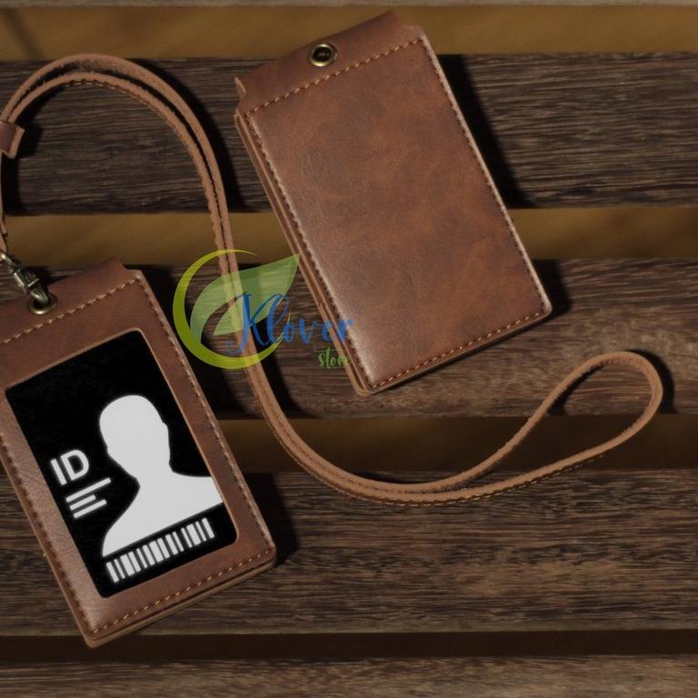 

Special Card Holder Front Id Card Kalung Holder Name Tag Kulit Souvenir