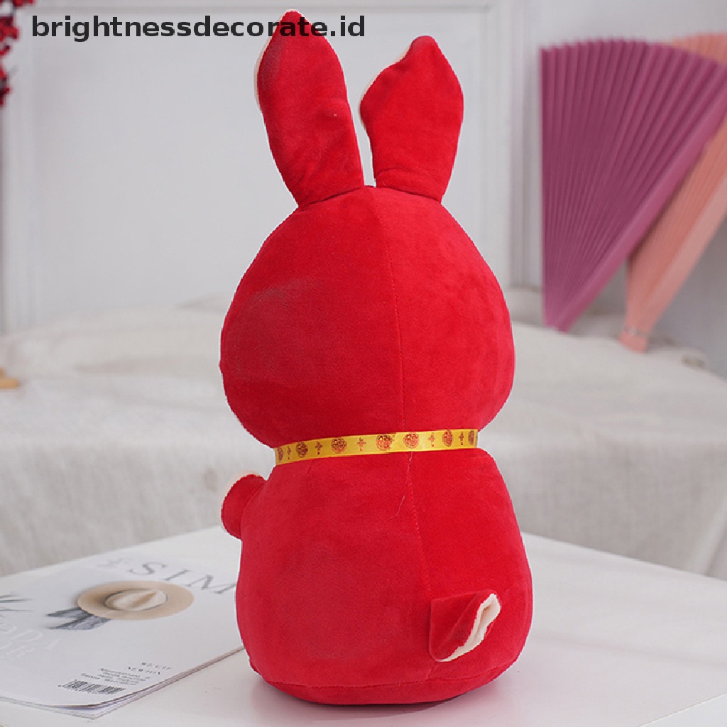 [Birth] 1pc 2023masker Tahun Kelinci Mainan Mewah Natal Tahun Boneka Keberuntungan Rabbit Toy [ID]