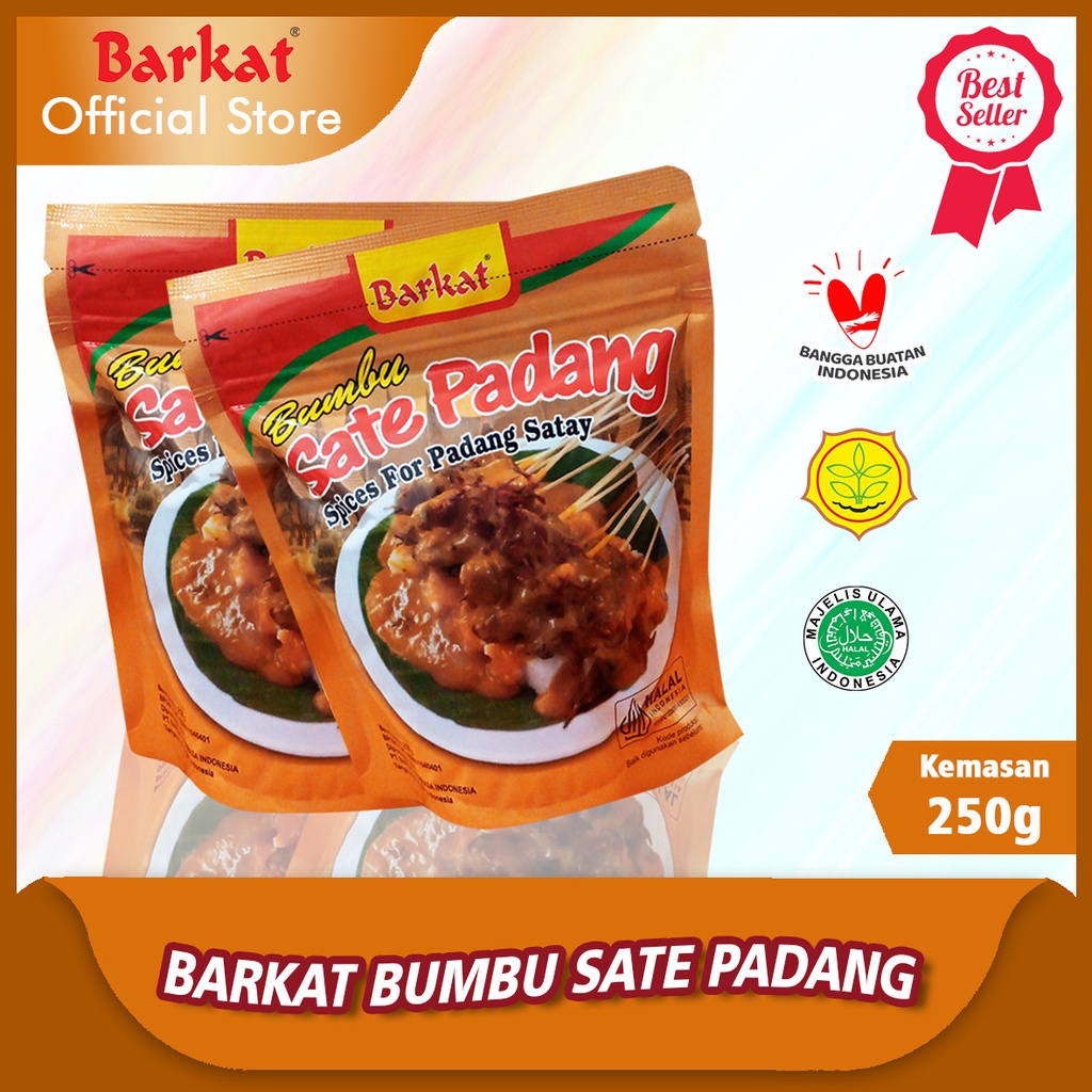 

Barkat Sate Padang Bubuk 250 gram Harga 1 Pcs 100% Rempah Asli Sejak 1939