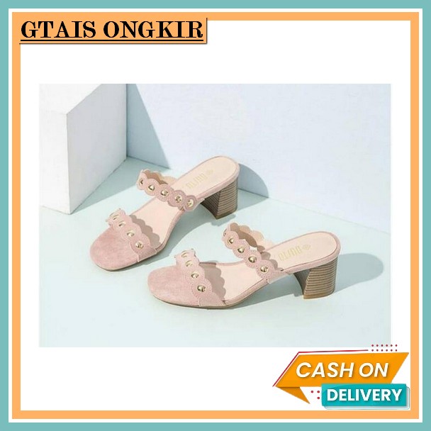 Sepatu Hak Tinggi Wanita Import Zara Transparan Heels 7Cm Zs843 Abbushoes Af 40-New Hak Tahu Wanita 