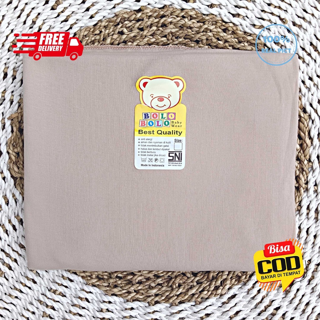 SALE 7.7 - 3 PCS PERNEL BAYI BEDONG BAYI KAOS BOLO-BOLO SERIES COKLAT SUSU