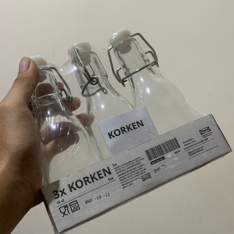 Jual Botol Ikea Korken Ukuran 170ml 500 Ml Dan 1000mlbotol Hias Botol Air Dll Shopee 6714