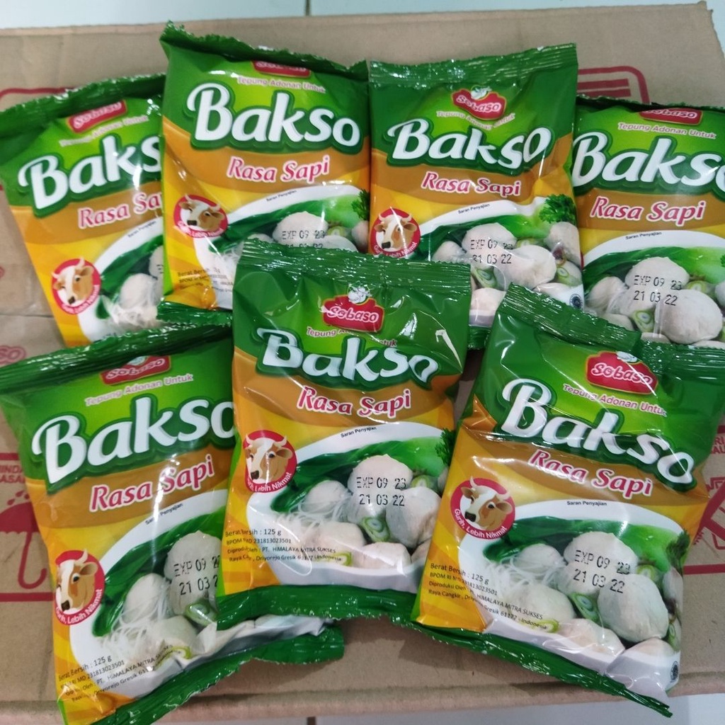 Tepung Bakso Rasa Sapi Sobaso 125gr