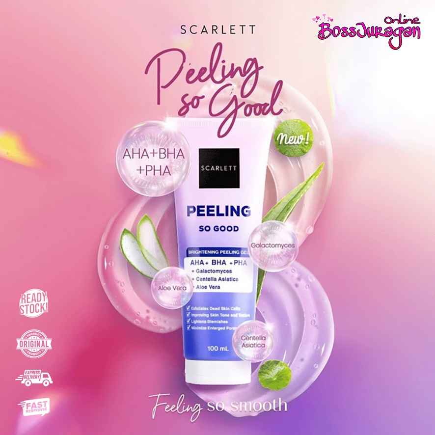 (BOSS) Scarlett Whitening Peeling So Good | Brightening Peeling Gel 100ml BPOM Original by Felicya Angelista