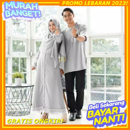 Sarimbit Elfa 239 Frosty Green Gamis Kagumi 246 Kahfi 212 Baju Couple Sarimbit Keluarga Dress Baju M