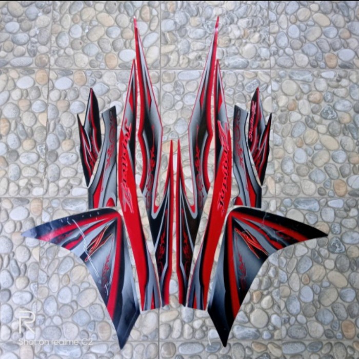 

TERLARIS | Stiker Striping Motor Yamaha Jupiter Z New Robot 2009 Merah Hitam