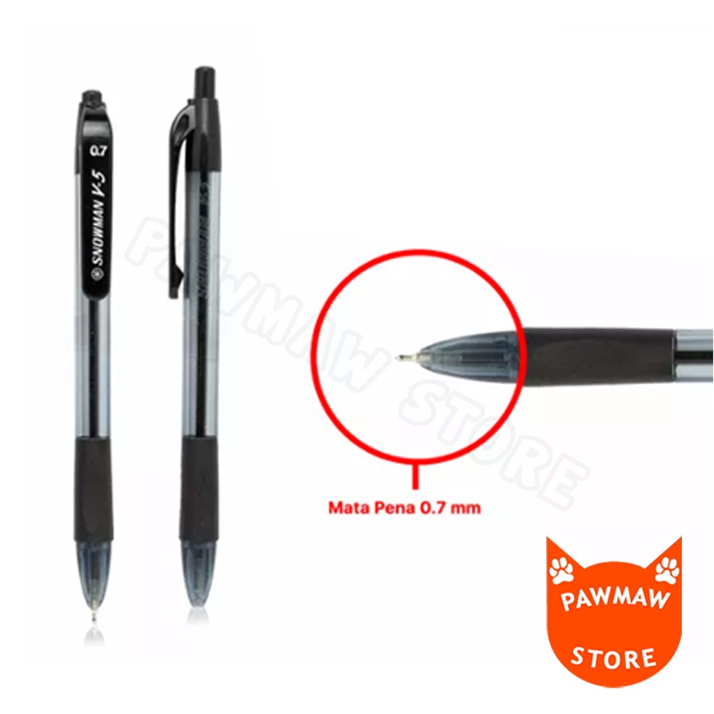 

Pulpen Snowman V5 - Black ( 1 pcs )