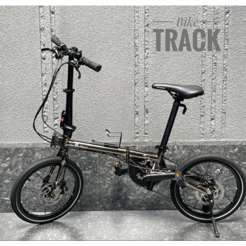 Sepeda Lipat Element Troy X10 Black Chrome UV 16 Inch