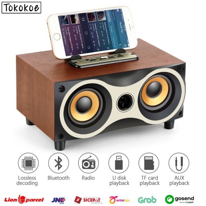 Speaker Power Sound bluetooth aktif karaoke Xtra Bass I5F2 bass Free Microphone portable aktif Subwo