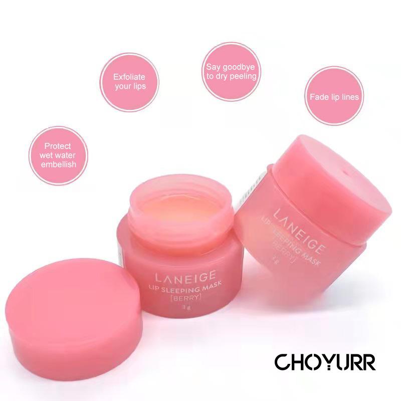 【COD】Lip Balm Korea 3g Lip Sleeping Mask Mini Size Pelembab Bibir Lip Balm Moisturizing Beauty Makeup Original-CH