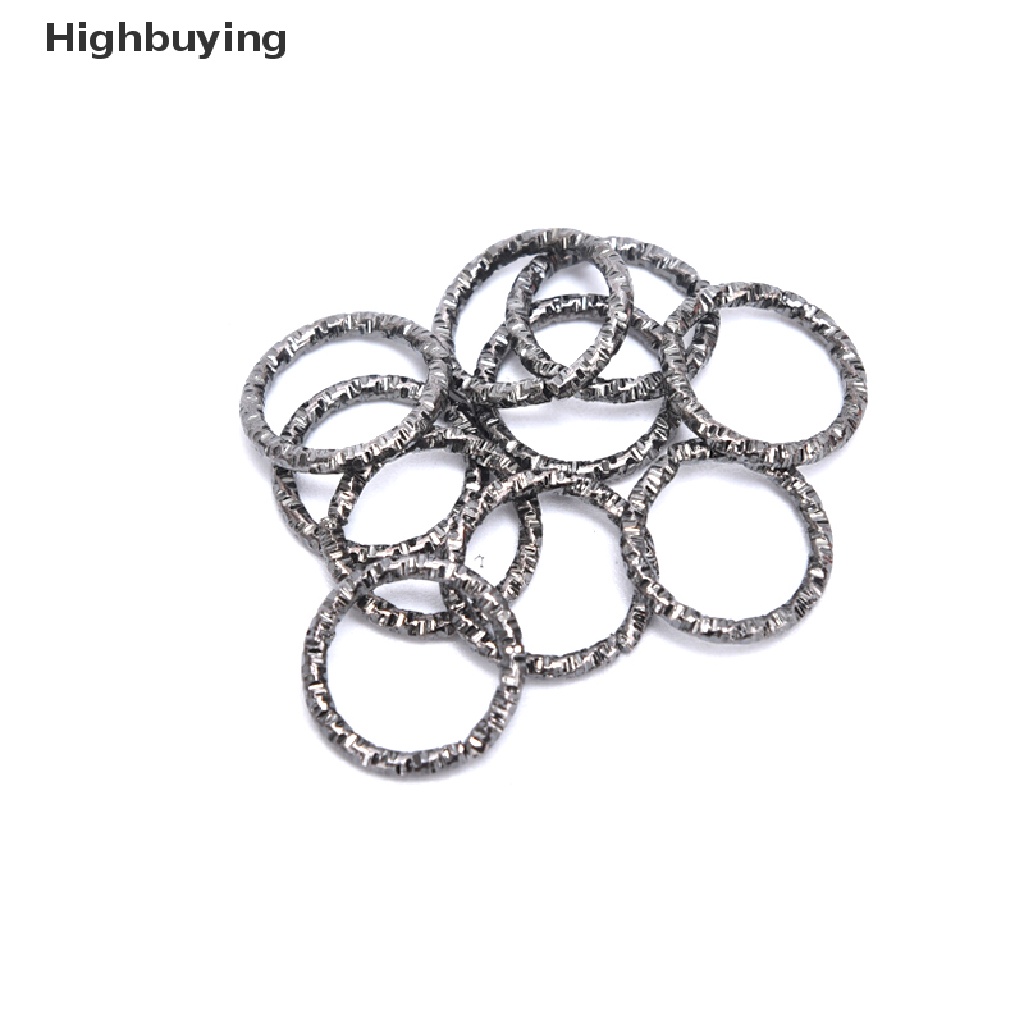 Hbid 50-100Pcs/Lot Konektor Cincin Jump Emboss Bulat DIY Membuat Perhiasan Craft Glory