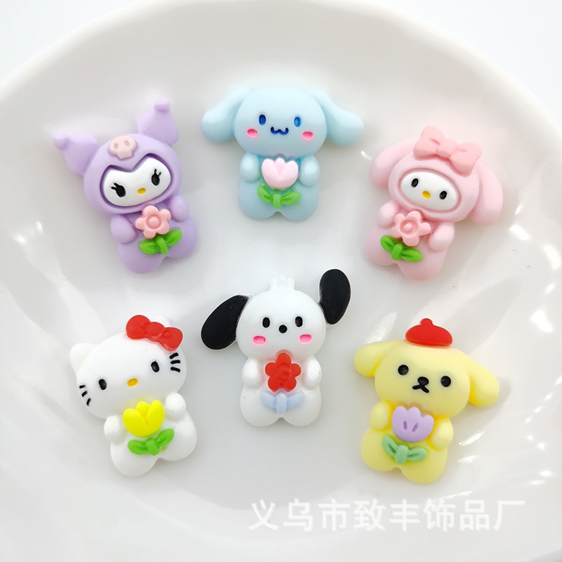 RESIN SANRIO BUNGA / RESIN CLAY KUROMI MELODY/ CINNAMOROLL