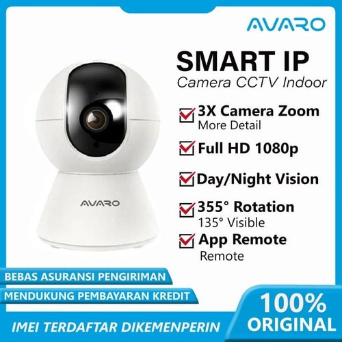 EXCLUSIVE AVARO Smart CCTV WIFI IP Camera CCTV indoor 2MP PTZ NAMPOLL