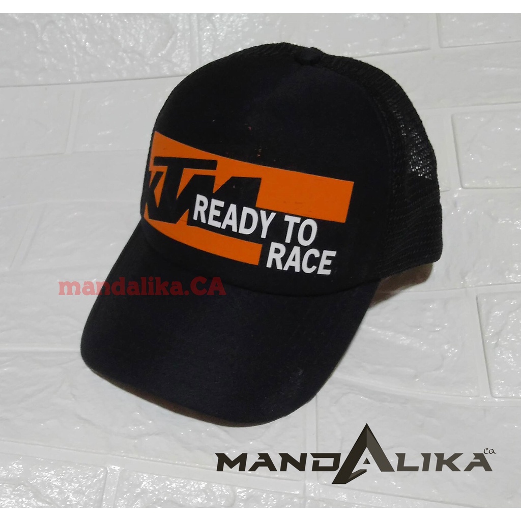 TOPI KTM RACING READY TO RACE CUSTOM ORANGE LINE
