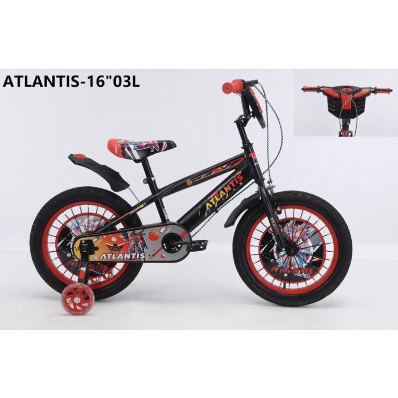 Sepeda Anak Cowok Bmx Atlantis Ukuran 12 , 16 dan 18 Inch Ban Besar Jumbo 3.0