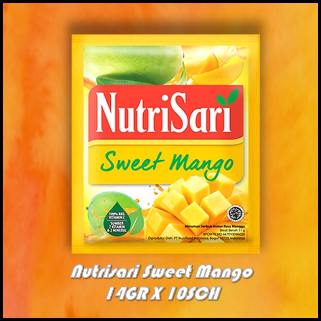 

Nutrisari Sweet Mango 14GR X 10SCH