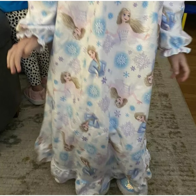 FROZEN dress gamis maxi dress anak perempuan long dress baju tidur piyama super soft