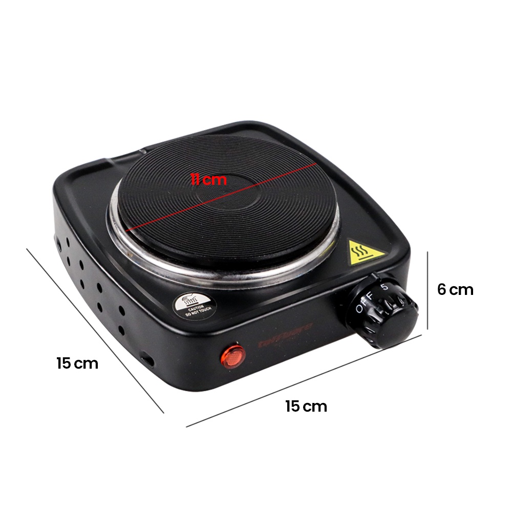 Taffware Kompor Listrik Mini Hot Plate Cooking 500 W - OMHZWABK