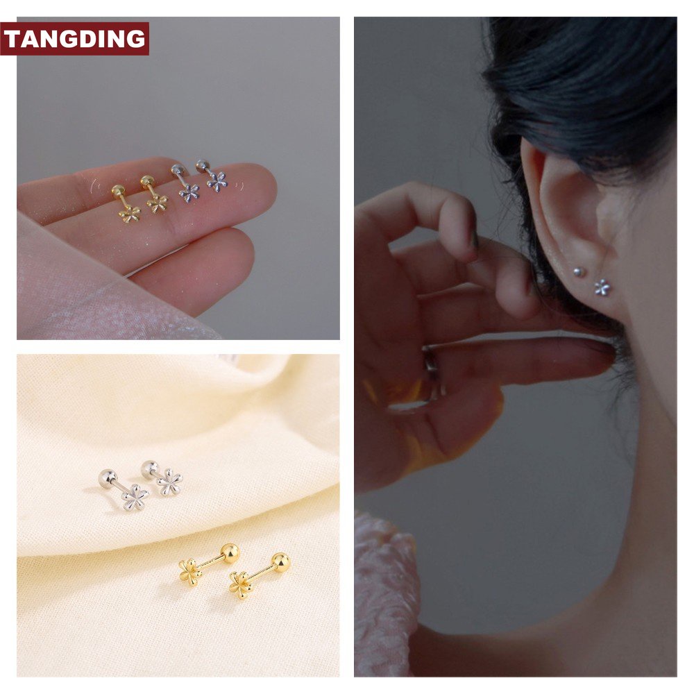 [COD Tangding] Indah Sederhana Anting Bunga Wanita Gadis Lucu Studs Earring Perhiasan Aksesoris