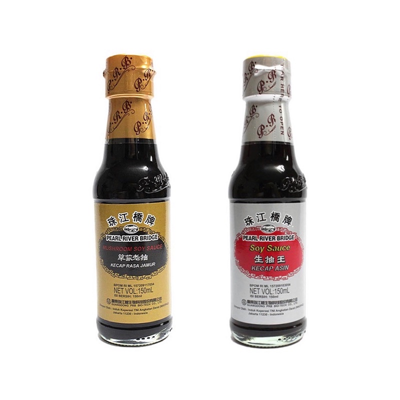 

Pearl / River / Bridge / PRB / Mushroom / Soy / 150ml / Superior / Sauce / Merah / Kecap / Asin