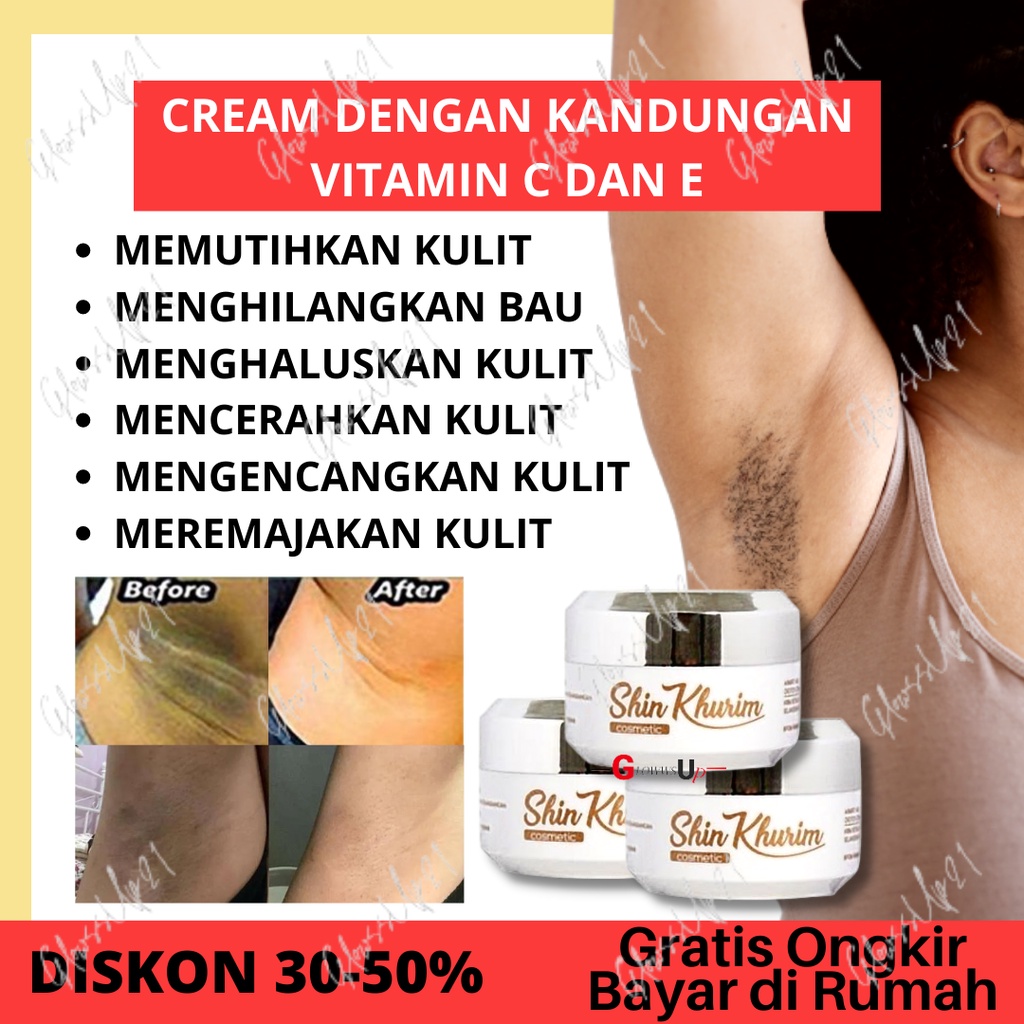 CREAM PENCERAH KETIAK SHINKURIM - PEMUTIH SELANGKANGAN - PEMUTIH BADAN PERMANEN PERAWATAN TUBUH